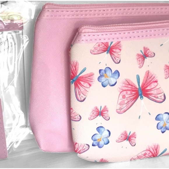 2 LEFT! Adorable 3 Piece Makeup Cosmetic Travel Home Makeup Bag Cosmetic Bag Set - Picture 5 of 5